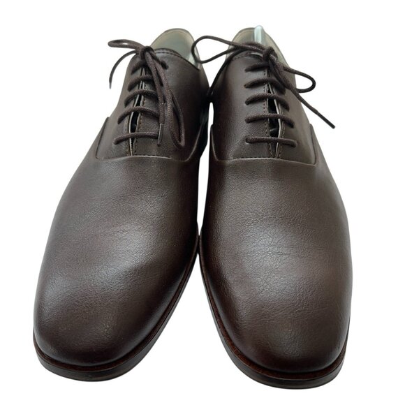 Bourgeois Boheme Dress Shoes Mens EU 45 US 11 Oxford Vegan Leather Brown NEW